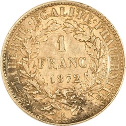 1 franc Cérès 1872 K