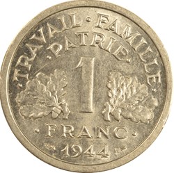 1 franc Francisque 1944 B