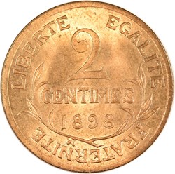 2 centimes Daniel-Dupuis 1898