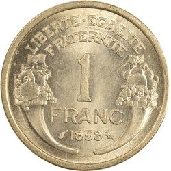 1 franc Morlon 1959
