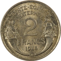 2 francs Morlon 1948 B