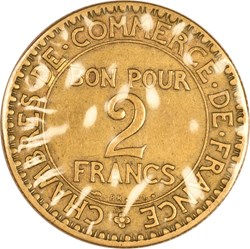 2 francs Chambres de Commerce 1920
