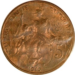 5 centimes Daniel-Dupuis 1916
