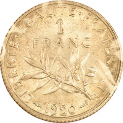 1 franc Semeuse 1920