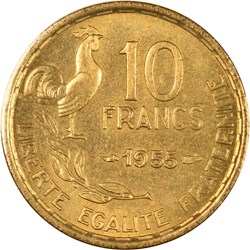 10 francs Guiraud 1955