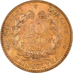 10 centimes Cérès 1889 A