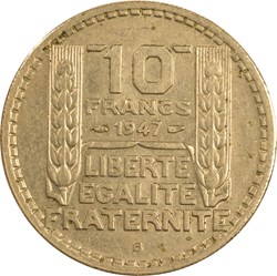 10 francs Turin 1947 B