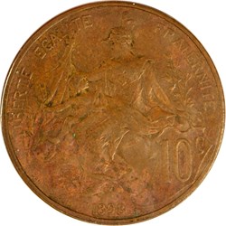 10 centimes Daniel-Dupuis 1898