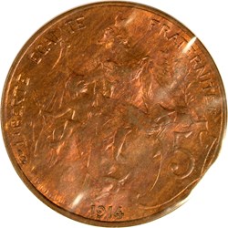 5 centimes Daniel-Dupuis 1914