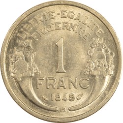 1 franc Morlon 1949 B