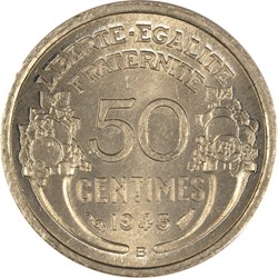 50 centimes Morlon 1945 B