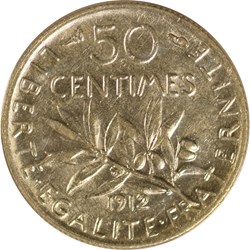 50 centimes Semeuse 1912