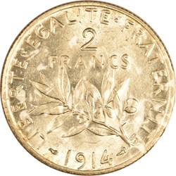 2 francs Semeuse 1914