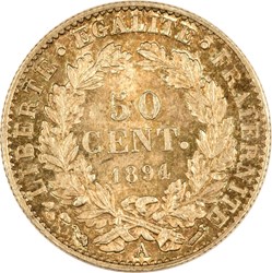 50 centimes Cérès 1894 A