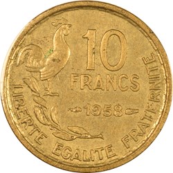 10 francs Guiraud 1958