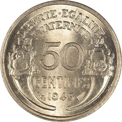 50 centimes Morlon 1945