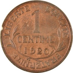 1 centime Daniel-Dupuis 1920