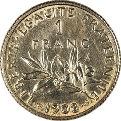 1 franc Semeuse 1908