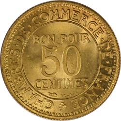 50 centimes Chambres de Commerce 1924