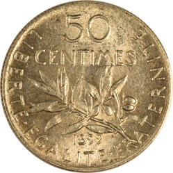 50 centimes Semeuse 1899