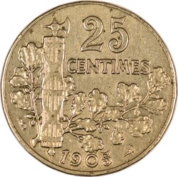 25 centimes Patey 1905