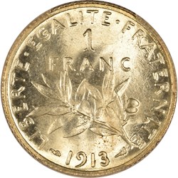 1 franc Semeuse 1913 (MS64)