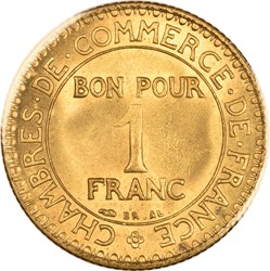 1 franc Chambres de Commerce 1925