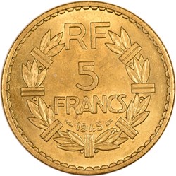5 francs Lavrillier 1945