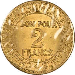 2 francs Chambres de Commerce 1923