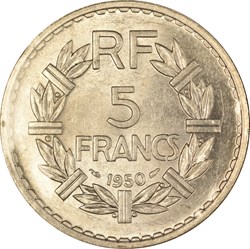 5 francs Lavrillier 1950