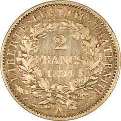 2 francs Cérès 1894 A