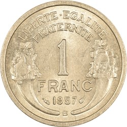 1 franc Morlon 1957 B