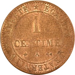 1 centime Cérès 1875 A