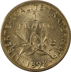 1 franc Semeuse 1898