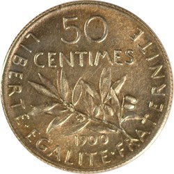 50 centimes Semeuse 1900