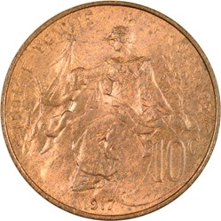 10 centimes Daniel-Dupuis 1917