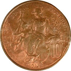 10 centimes Daniel-Dupuis 1916 *