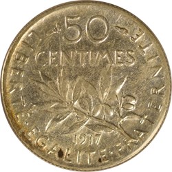 50 centimes Semeuse 1917