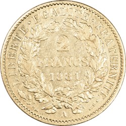 2 francs Cérès 1881 A