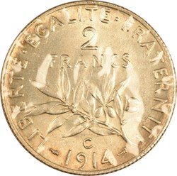 2 francs Semeuse 1914 C