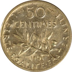 50 centimes Semeuse 1901