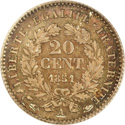 20 centimes Cérès 1851 A