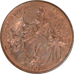 10 centimes Daniel-Dupuis 1906