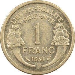 1 franc Morlon 1941 lourde