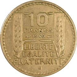 10 francs Turin 1949 B