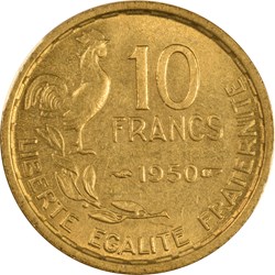 10 francs Guiraud 1950