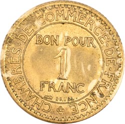 1 franc Chambres de Commerce 1922