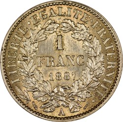 1 franc Cérès 1887 A