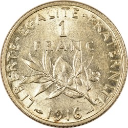 1 franc Semeuse 1916