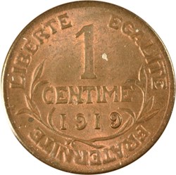1 centime Daniel-Dupuis 1919